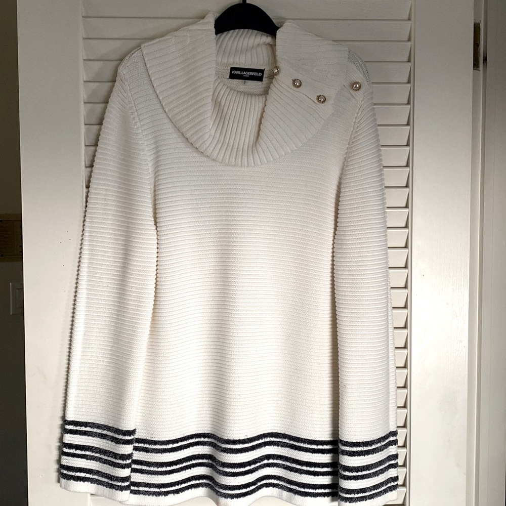 Karl Lagerfeld cowl neck sweater